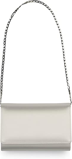 Ivory satin clutch