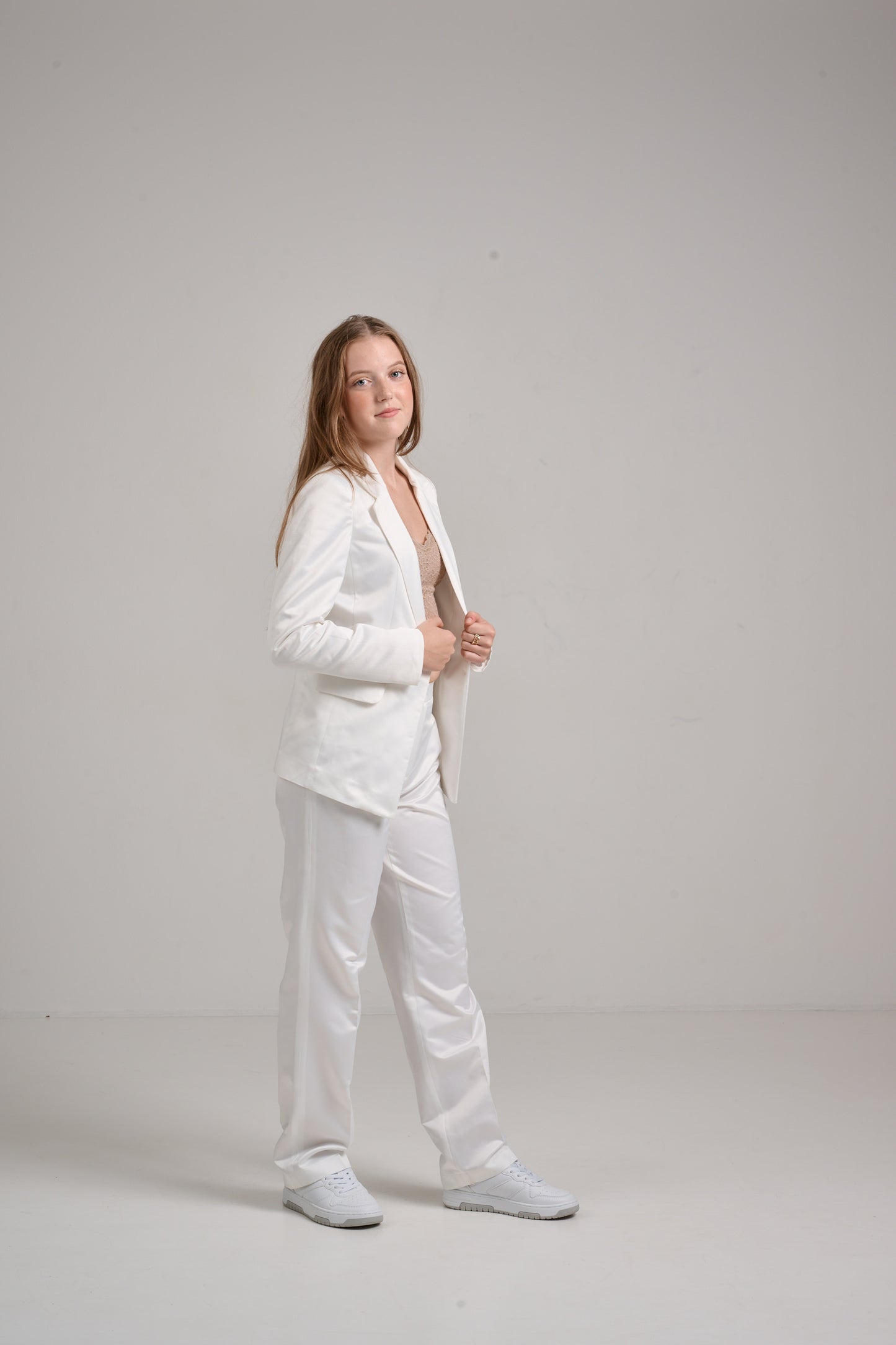 Jakkesæt bukser satin