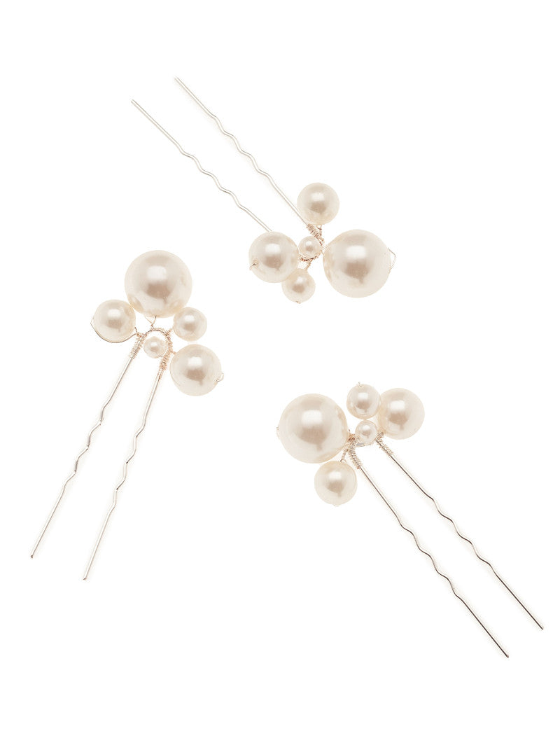 perle hårpins 3 stk.